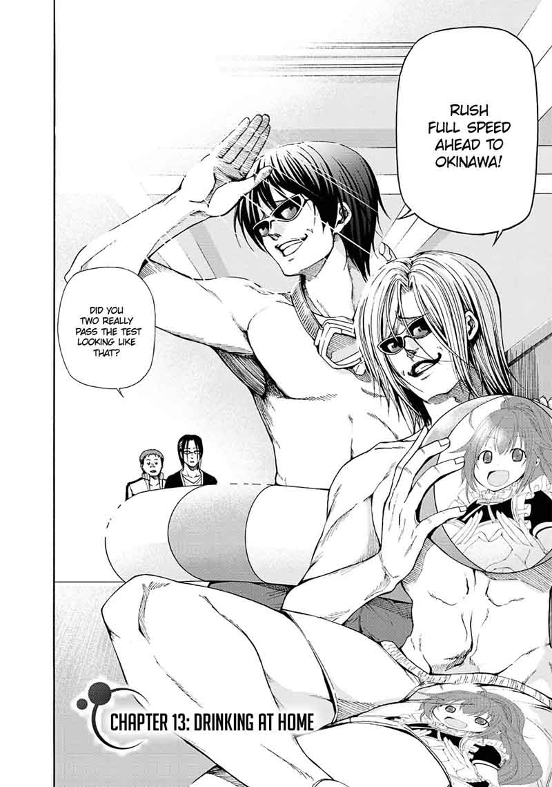 Grand Blue Chapter 13 page 4 - Chapter 13: Drinking at Home