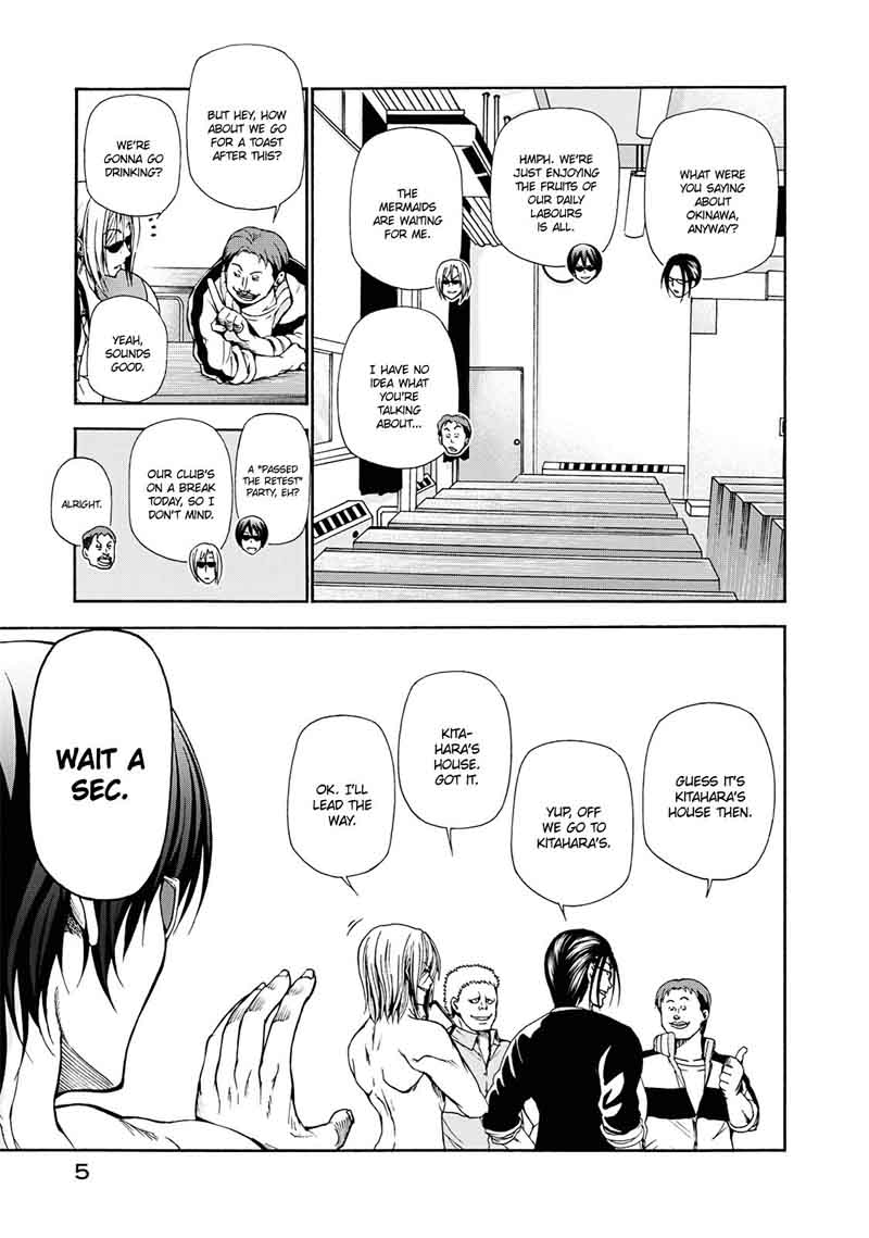 Grand Blue Chapter 13 page 5 - Chapter 13: Drinking at Home