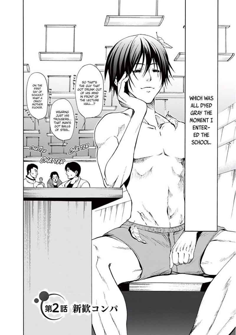 Grand Blue Chapter 2 page 2 - Chapter 2: Welcoming Party