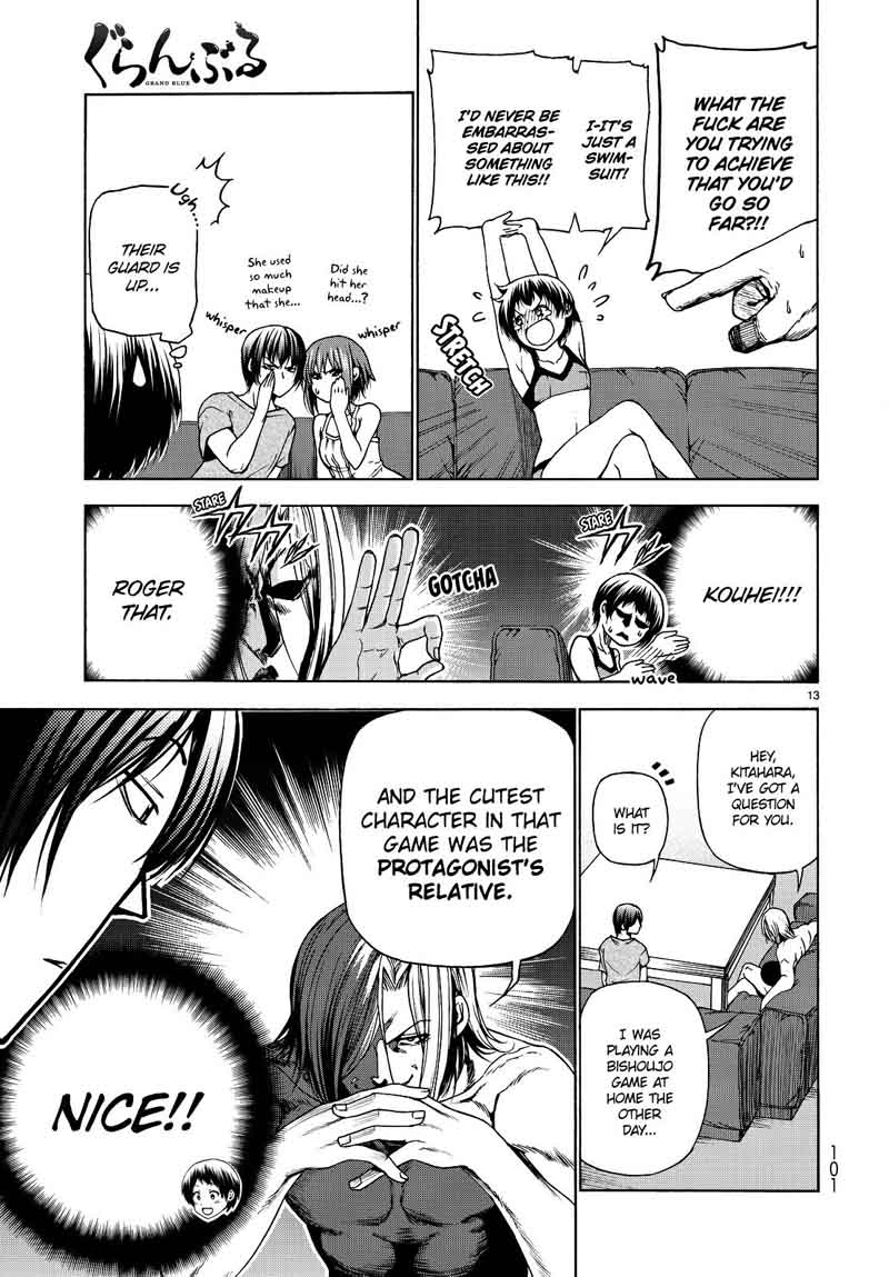 Grand Blue Chapter 29 page 12 - Chapter 29: The Impression Game