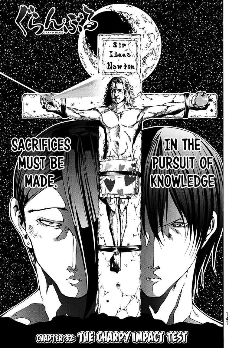 Grand Blue Chapter 32 page 1 - Chapter 32: The Charpy Impact Test