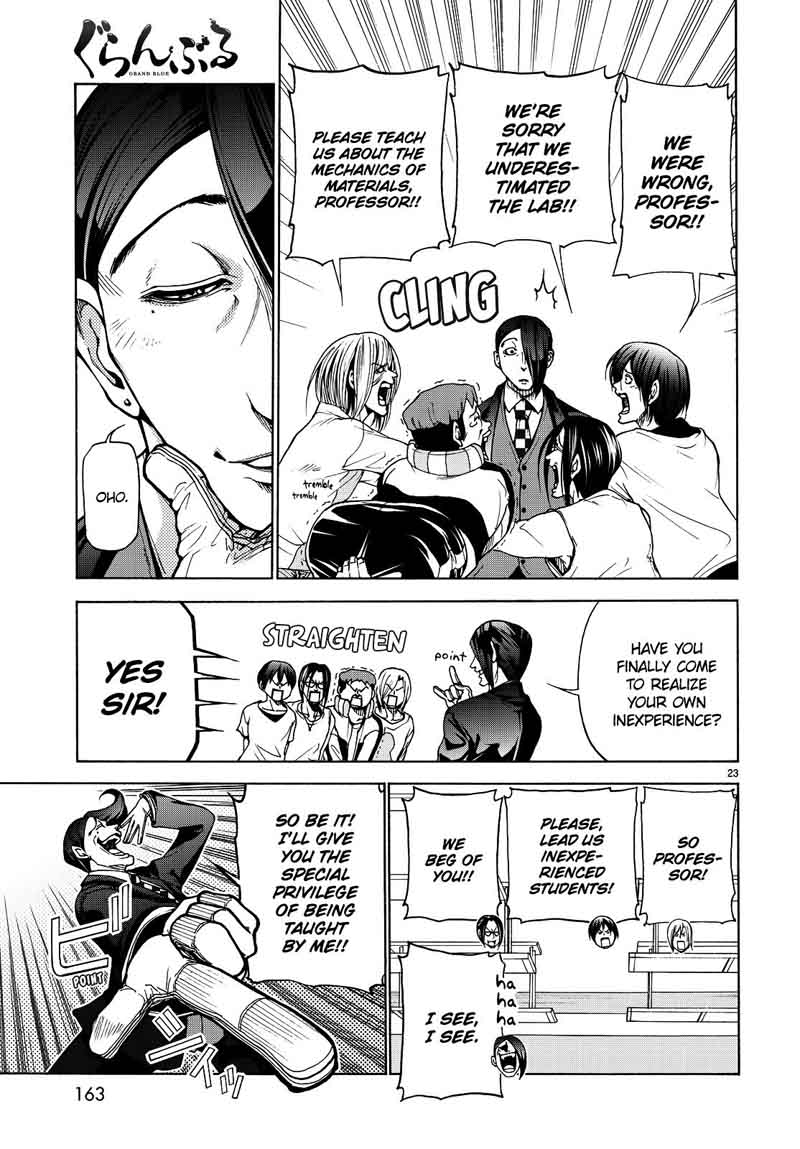 Grand Blue Chapter 32 page 23 - Chapter 32: The Charpy Impact Test
