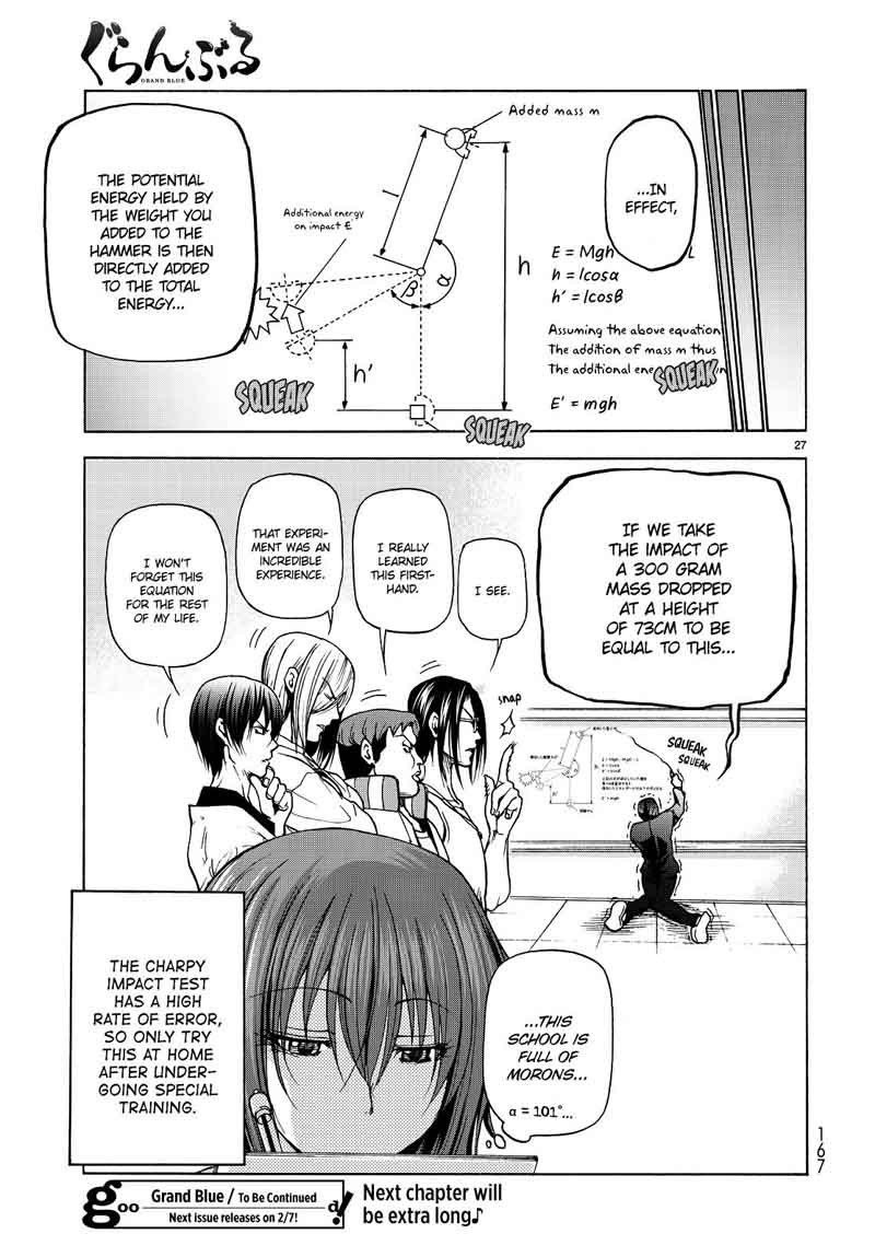 Grand Blue Chapter 32 page 27 - Chapter 32: The Charpy Impact Test