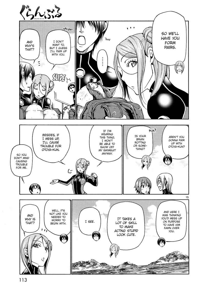 Grand Blue Chapter 35 page 15 - Chapter 35: Liked by Otoya-kun