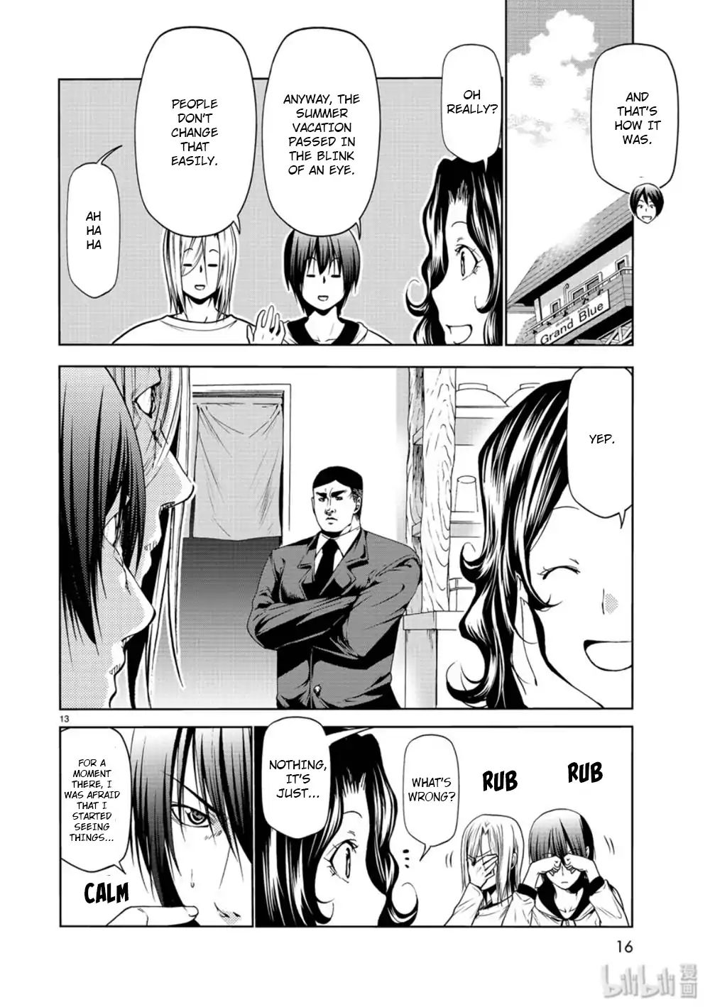 Grand Blue Chapter 58 page 13 - Chapter 58: Back to School
