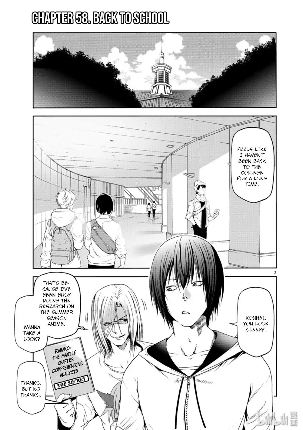 Grand Blue Chapter 58 page 2 - Chapter 58: Back to School