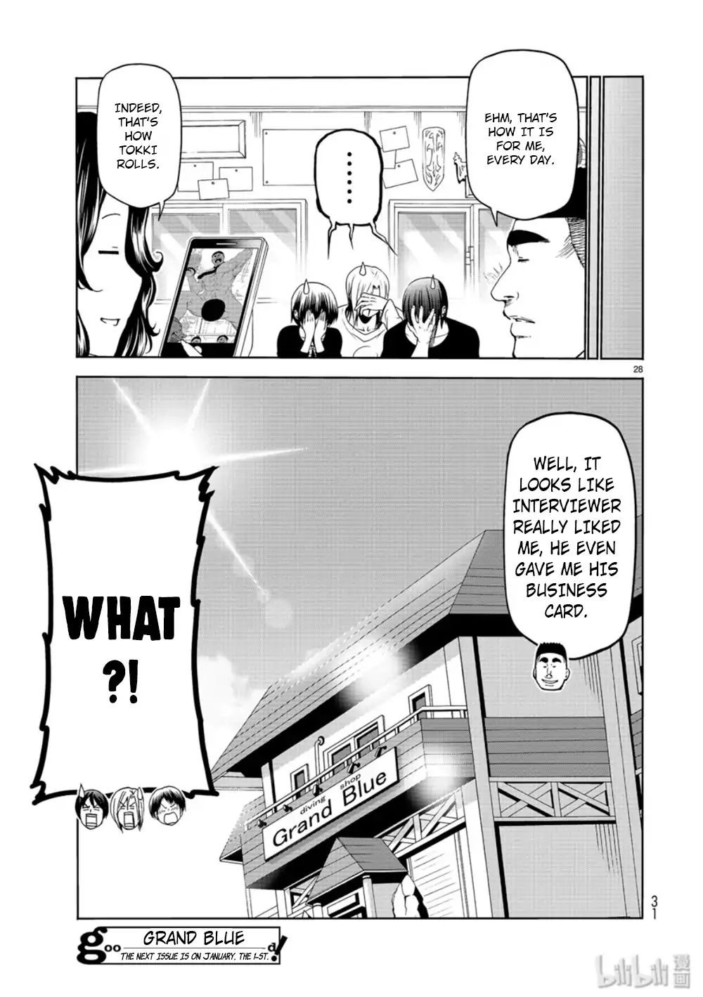 Grand Blue Chapter 58 page 28 - Chapter 58: Back to School