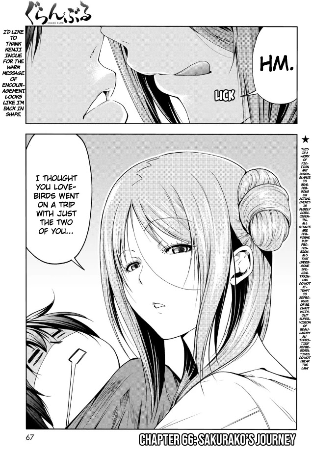 Grand Blue Chapter 66 page 1 - Chapter 66: Sakurako's Journey