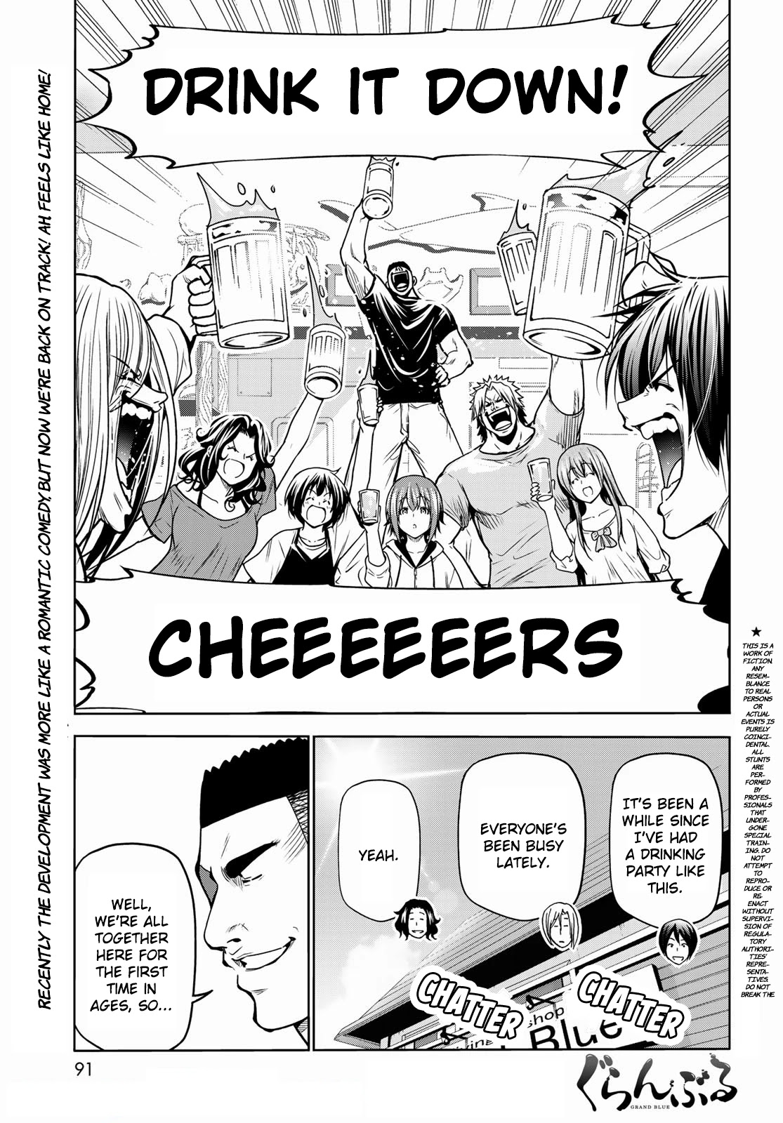 Grand Blue Chapter 70 page 1 - Chapter 70: Death Game