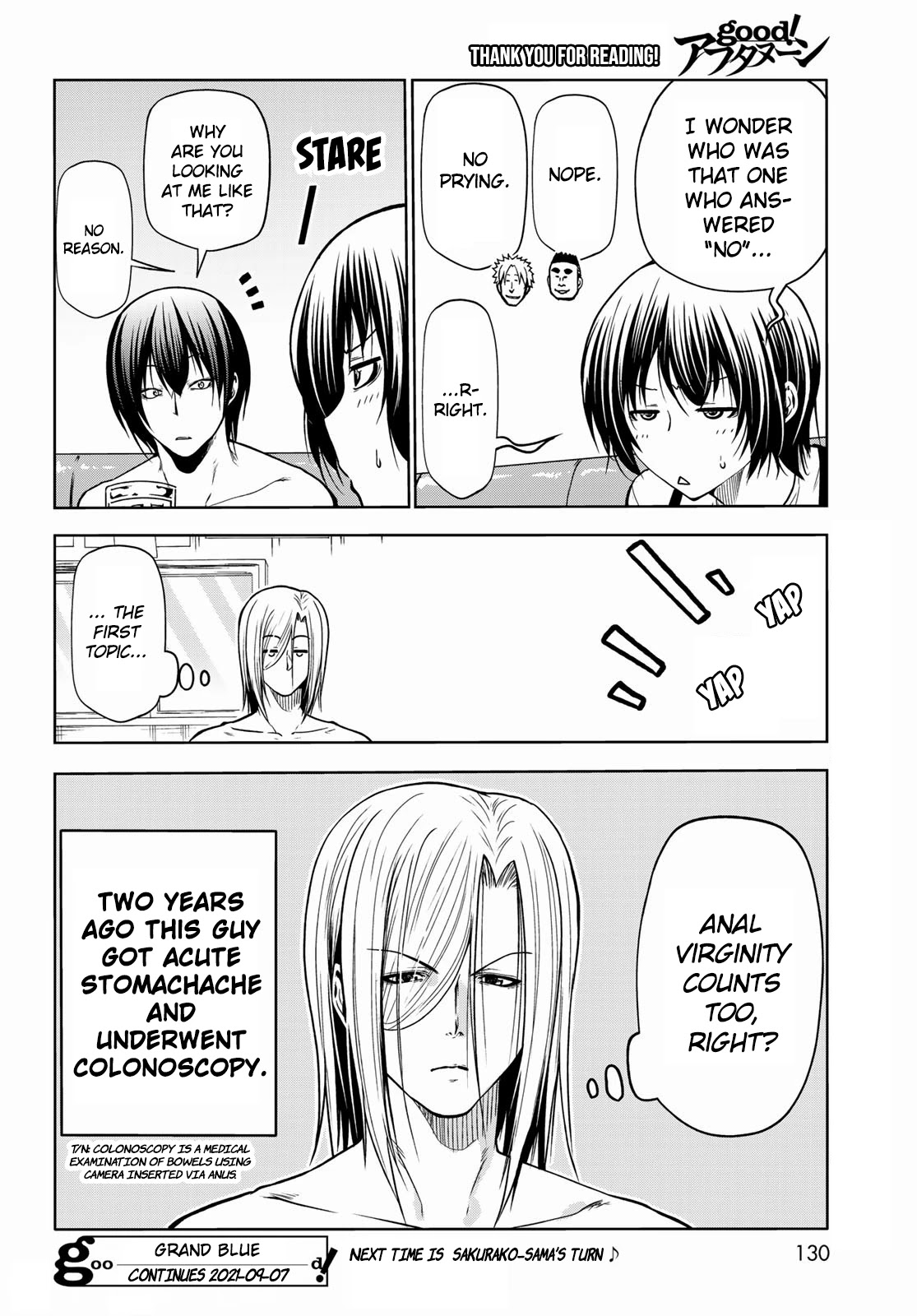 Grand Blue Chapter 70 page 39 - Chapter 70: Death Game
