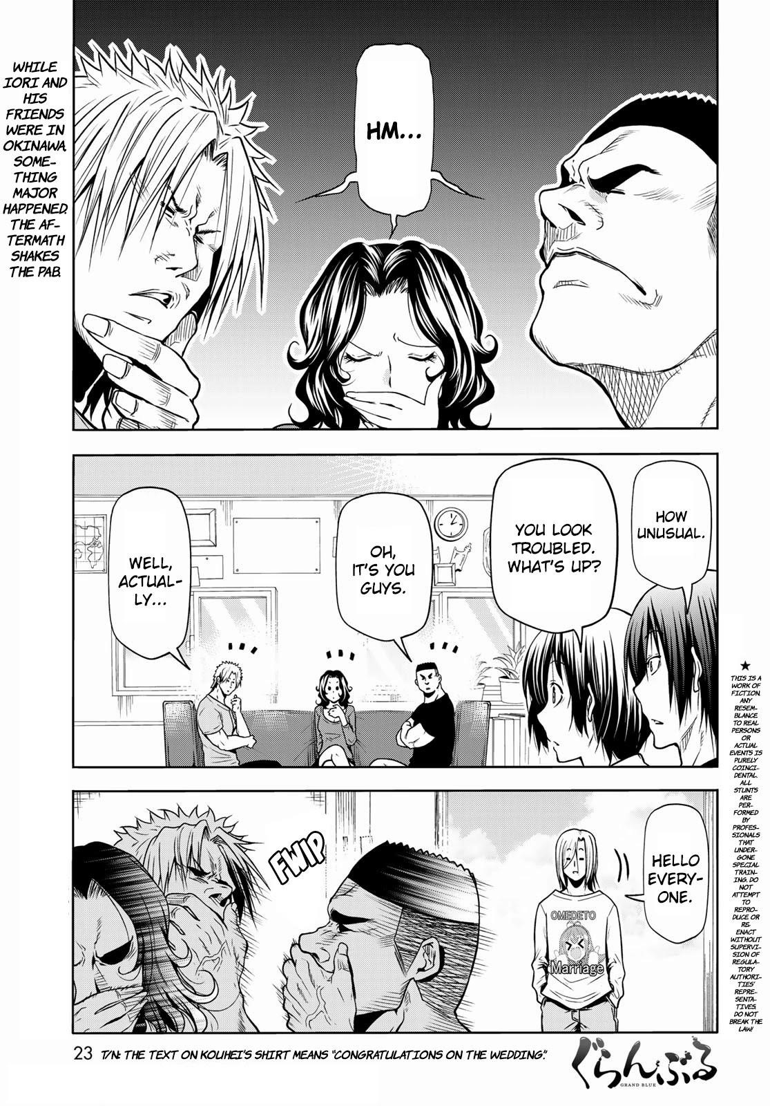 Grand Blue Chapter 72 page 1 - Chapter 72: Sorrow - Round Two