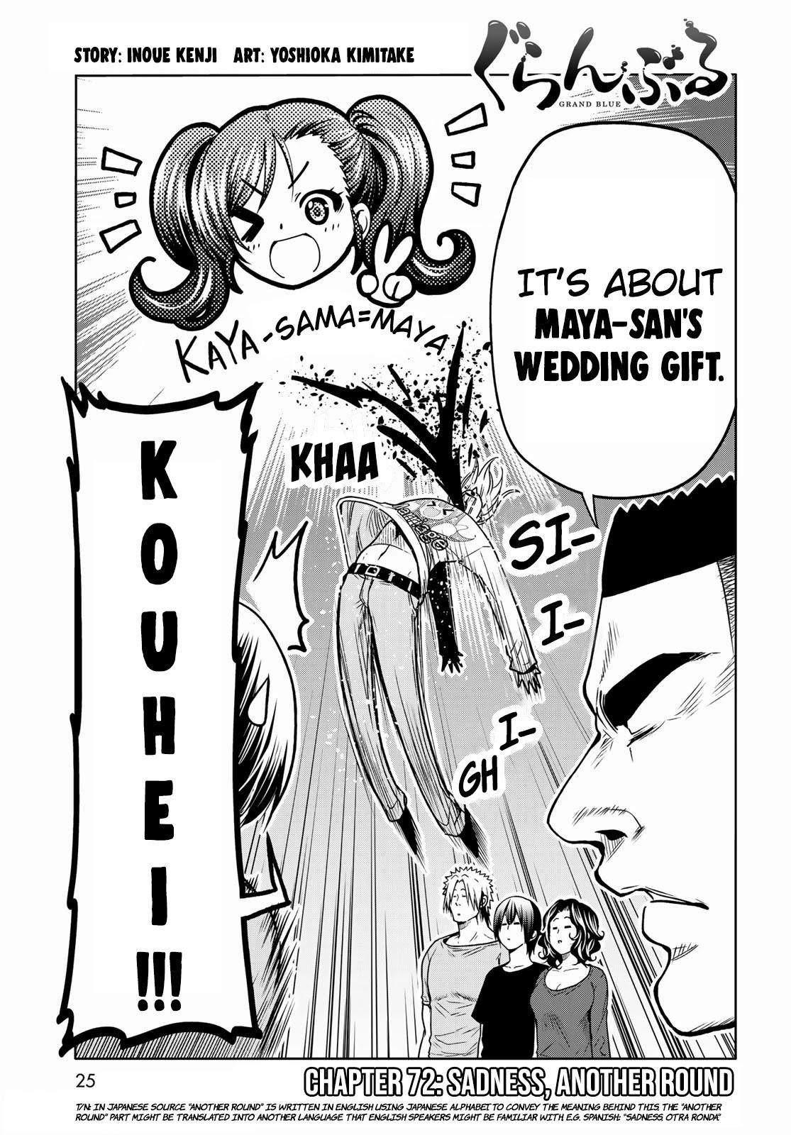 Grand Blue Chapter 72 page 3 - Chapter 72: Sorrow - Round Two