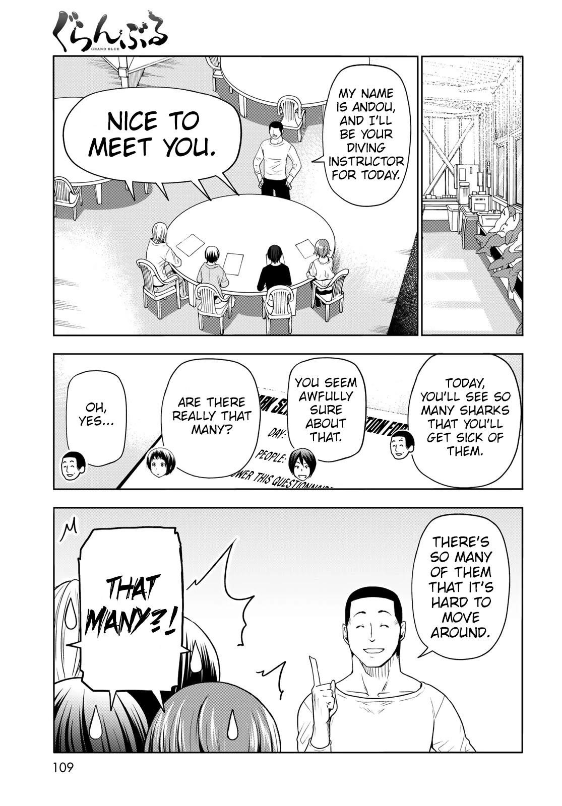 Grand Blue Chapter 81 page 17 - Chapter 81: Shark Scramble
