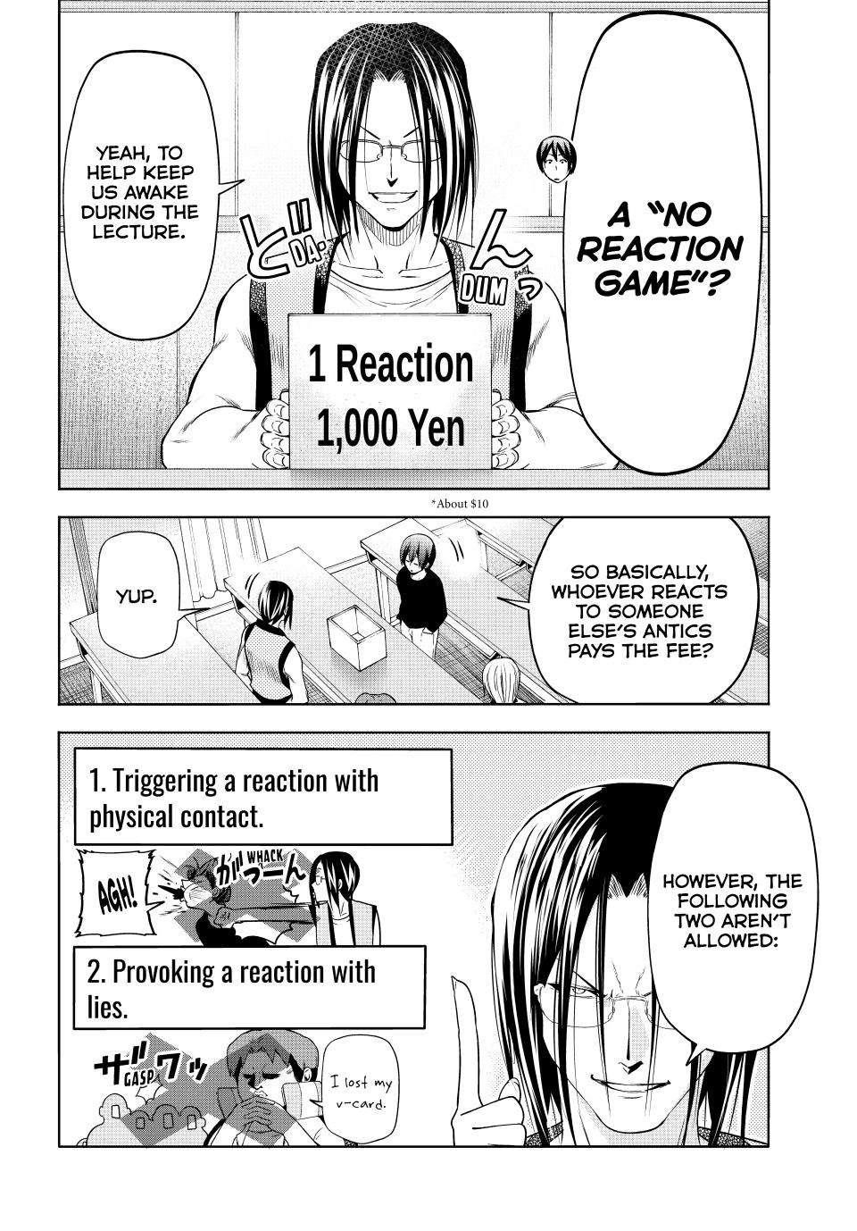 Grand Blue Chapter 86 page 9 - Chapter 86: No Reaction Game