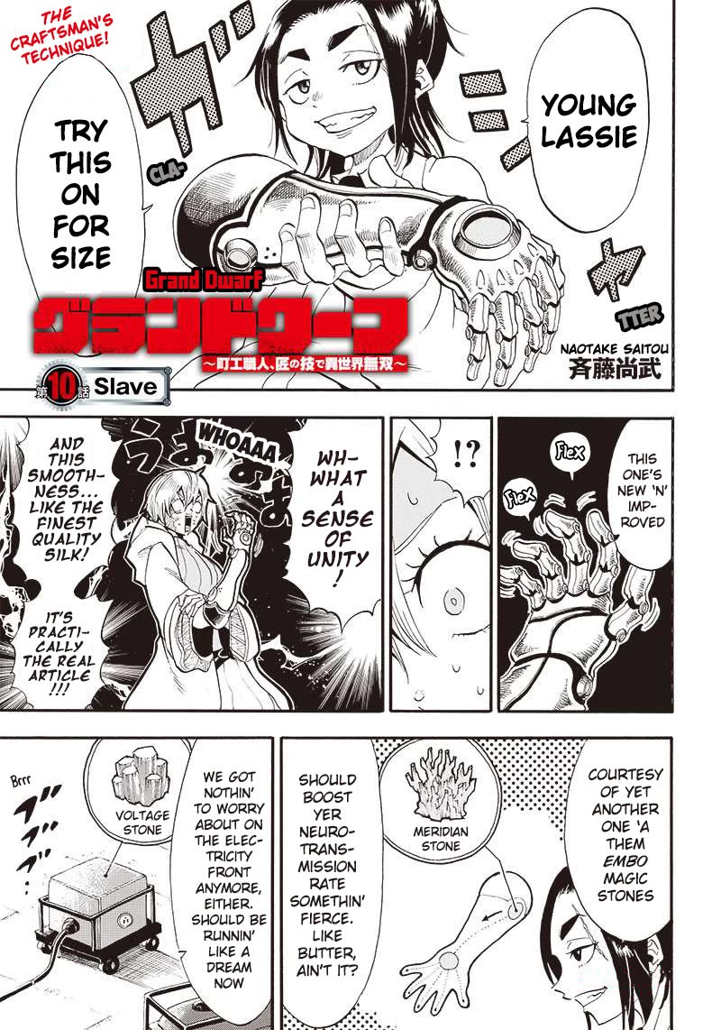 Grand Dwarf ~ The Smalltown Craftsman's Skills Are Unmatched In Another World ~ Chapter 10 page 2 - Chapter 10: Slave