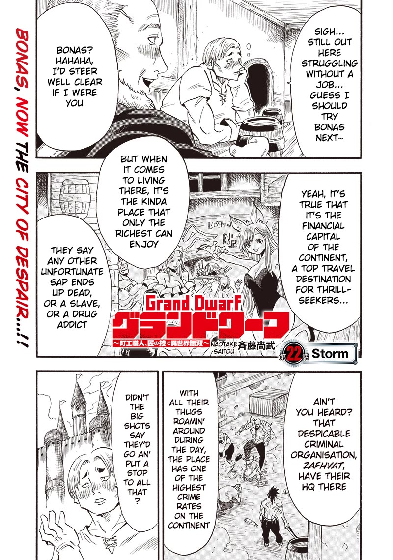 Grand Dwarf ~ The Smalltown Craftsman's Skills Are Unmatched In Another World ~ Chapter 22 page 2 - Chapter 22: Storm