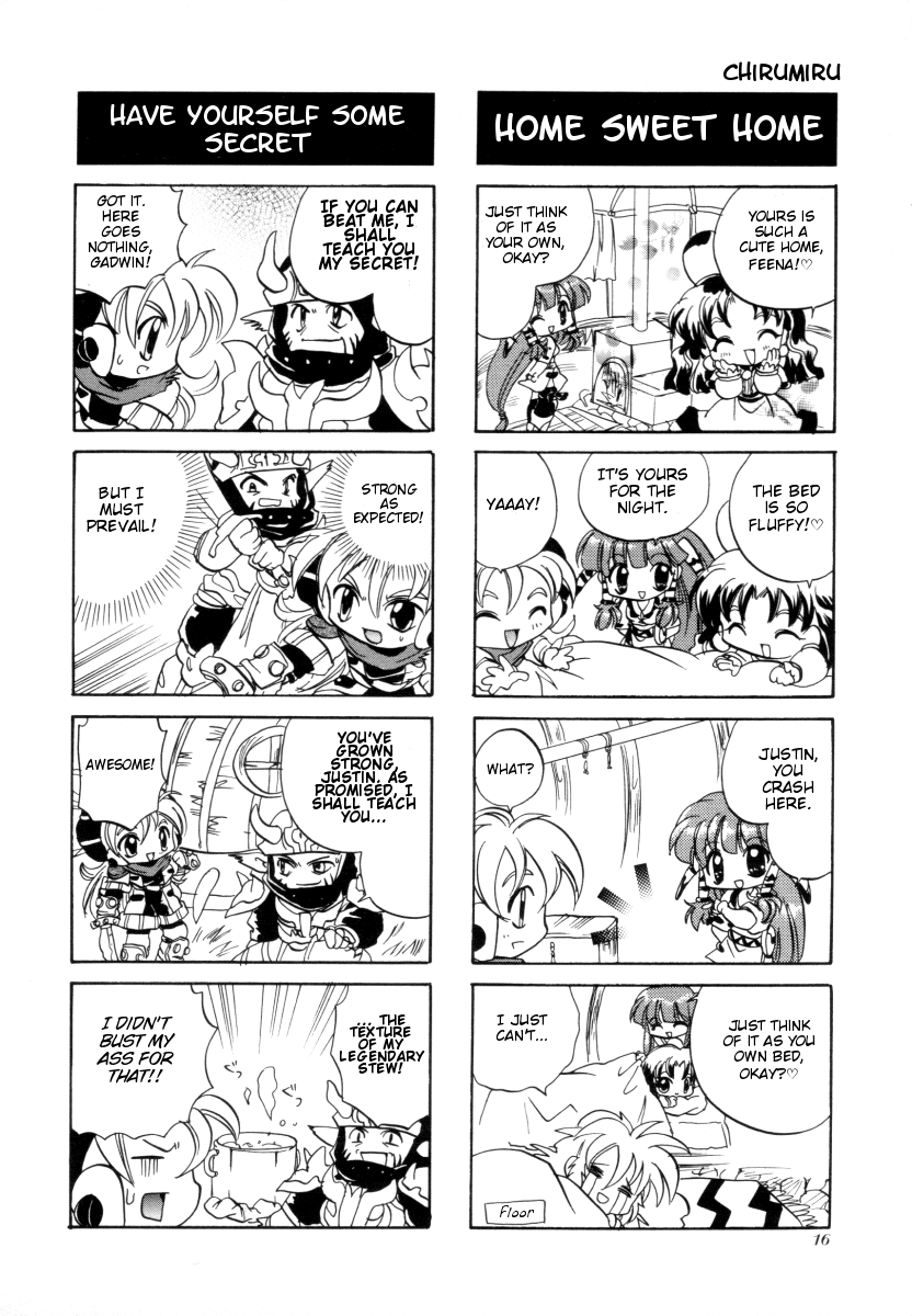 Grandia - 4-koma Gekijou Chapter 2 page 4 - Chapter 2: Till we Meet Again (Chirumiru)
