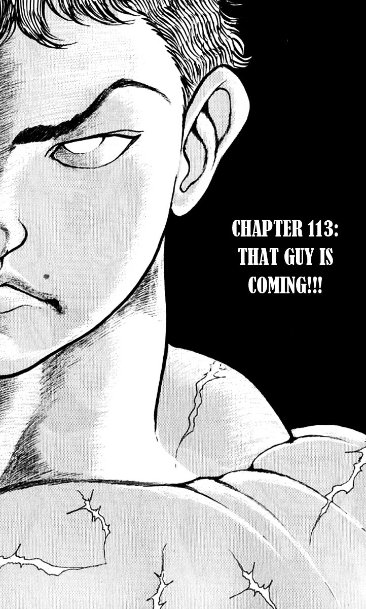 Grappler Baki Chapter 113 page 1 - Chapter 113 : Tha Guy Is Coming!!