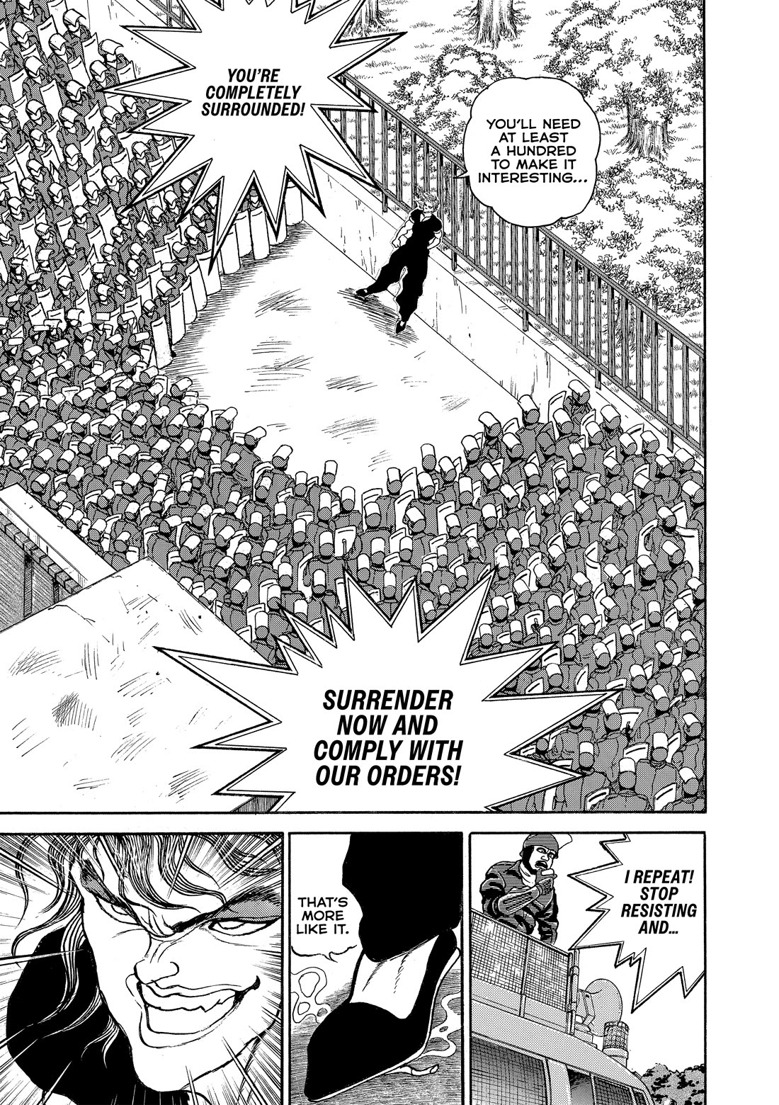 Grappler Baki Chapter 153 page 12 - Chapter 153: Supreme Authority vs. Ultimate Violence