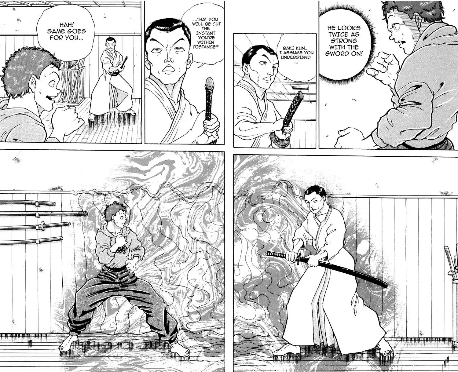 Grappler Baki Chapter 155 page 10 - Chapter 155: Baki Against The Japanese Blade.