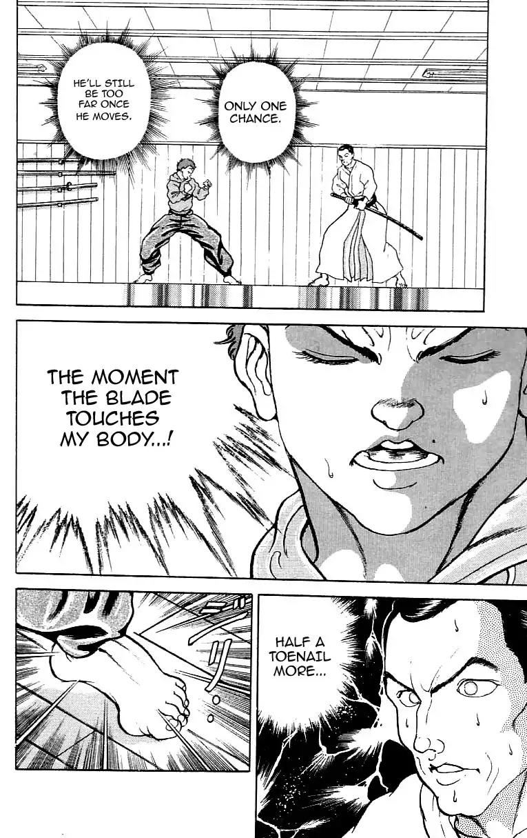 Grappler Baki Chapter 155 page 15 - Chapter 155: Baki Against The Japanese Blade.
