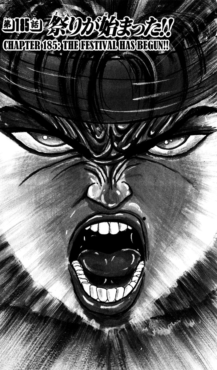 Grappler Baki Chapter 185 page 1 - Chapter 185 : The festival has begun