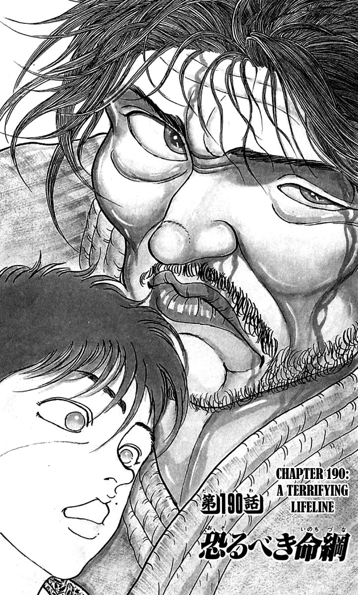 Grappler Baki Chapter 190 page 1 - Chapter 190 : Terrifying Lifeline