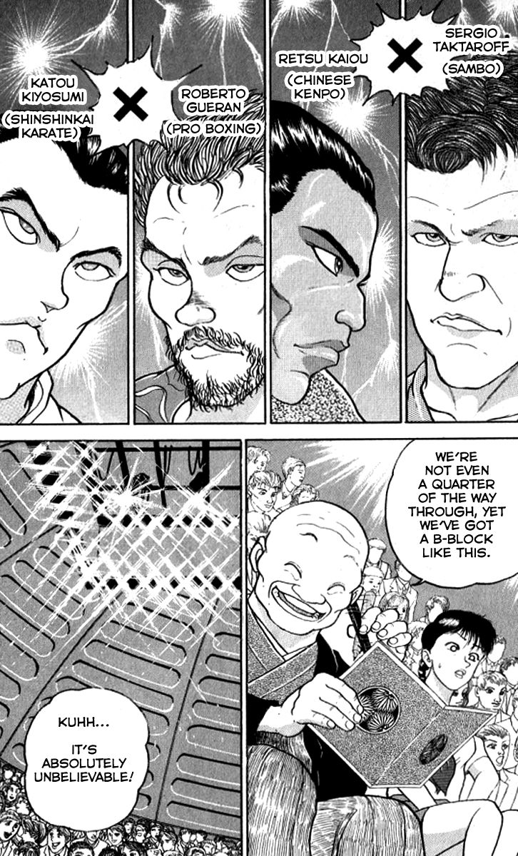 Grappler Baki Chapter 191 page 4 - Chapter 191 : The B Block Battlefield