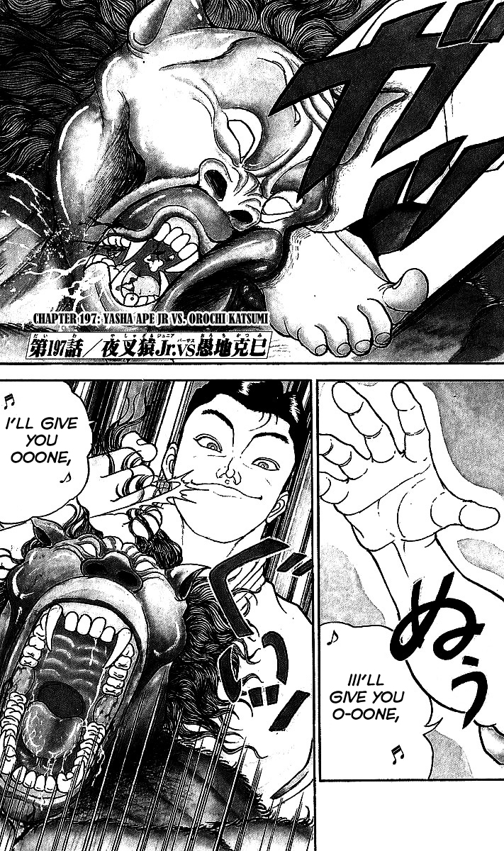 Grappler Baki Chapter 197 page 6 - Chapter 197 : Yasha Ape Jr. vs. Orochi Katsumi