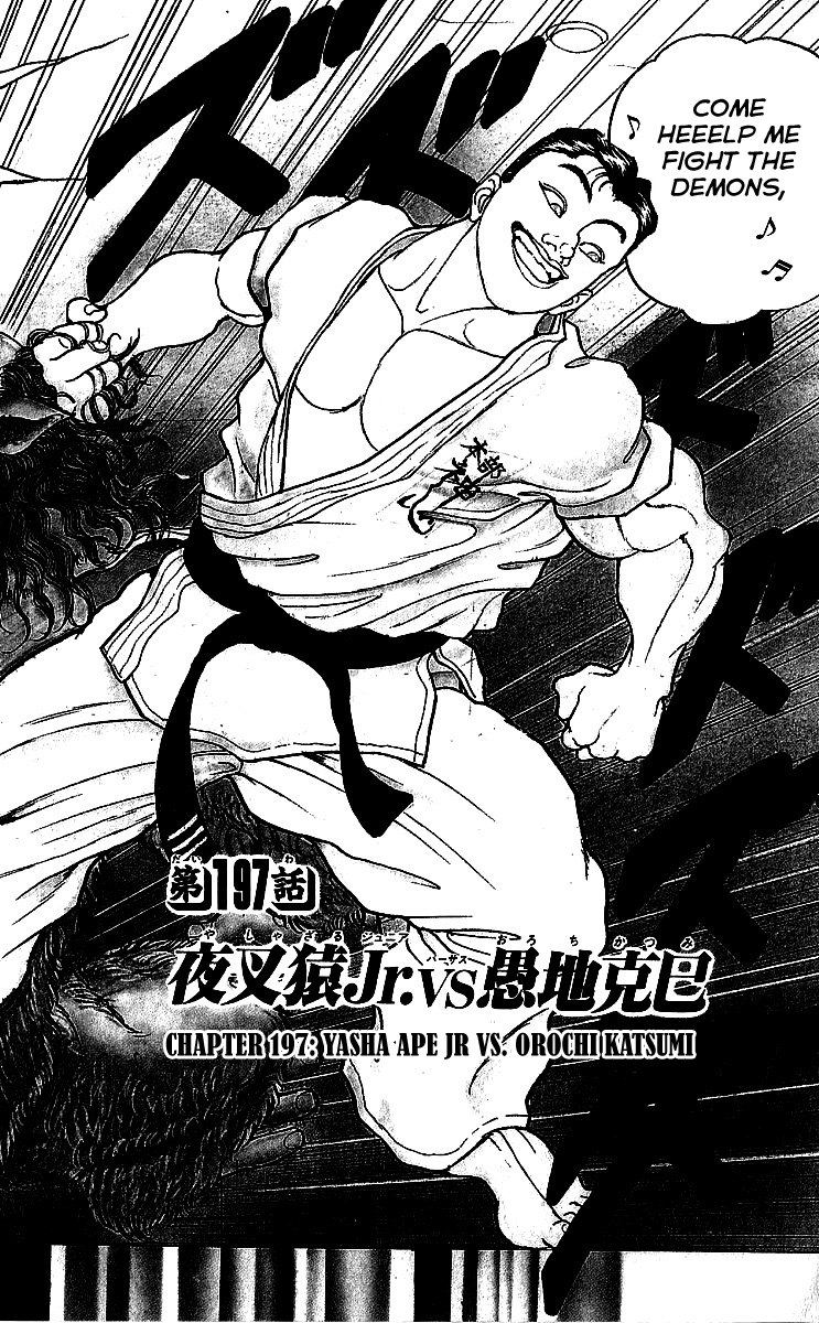 Grappler Baki Chapter 197 page 7 - Chapter 197 : Yasha Ape Jr. vs. Orochi Katsumi