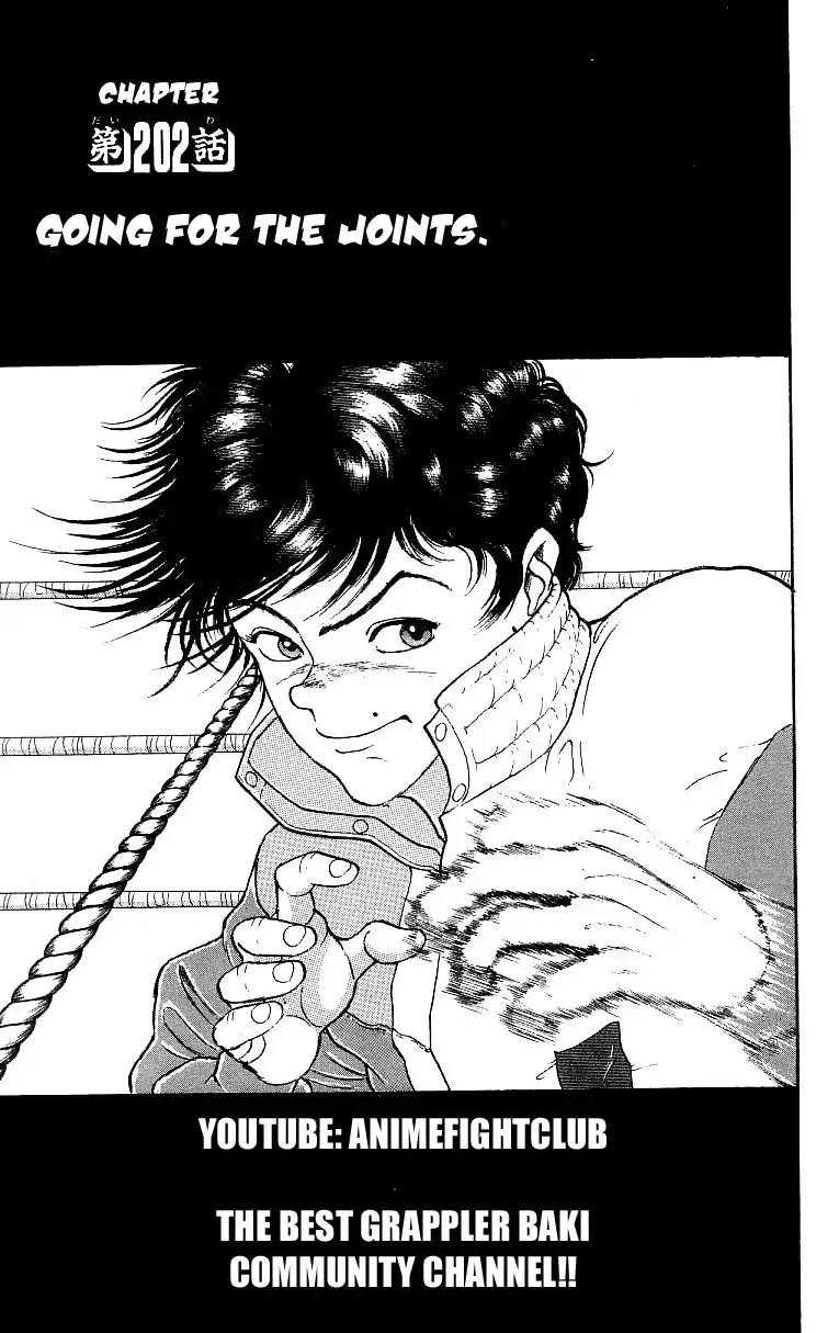 Grappler Baki Chapter 202 page 1 - Chapter 202: Going for the joints!!