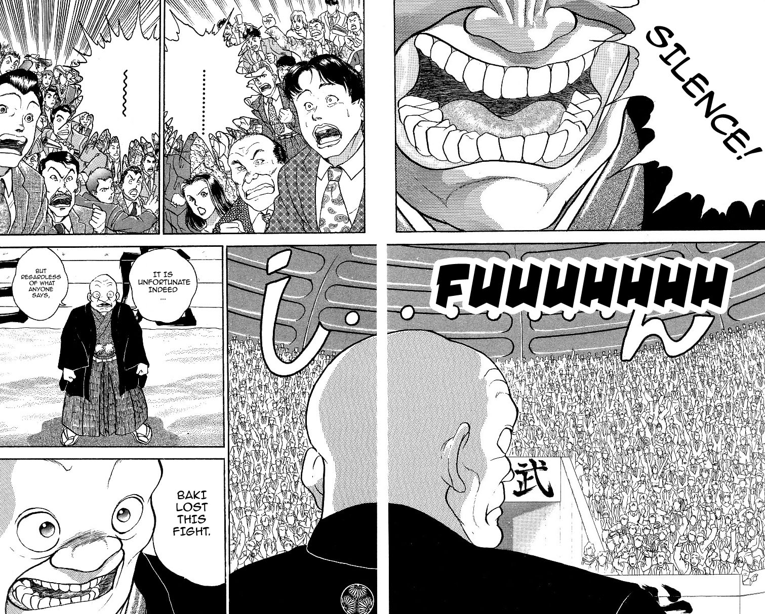 Grappler Baki Chapter 227 page 9 - Chapter 227: The Four Cardinals Behavior, An All-Out Attack!!