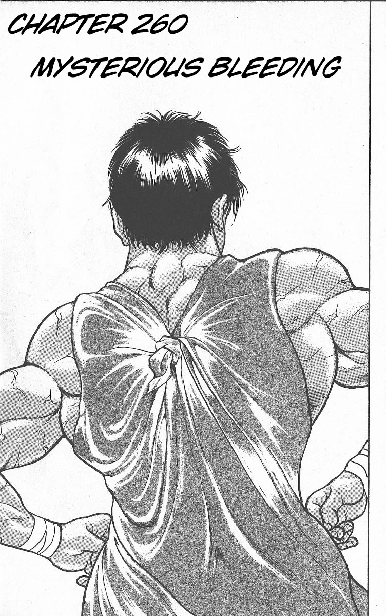Grappler Baki Chapter 260 page 1 - Chapter 260: Mysterious Bleeding
