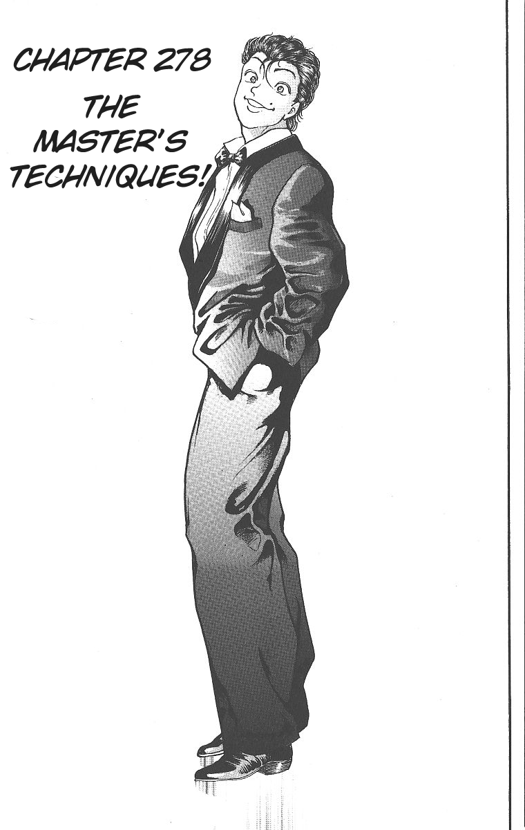 Grappler Baki Chapter 278 page 1 - Chapter 278: The Master's Techniques