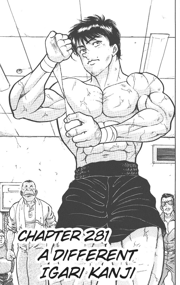 Grappler Baki Chapter 281 page 1 - Chapter 281: A Different Igari Kanji