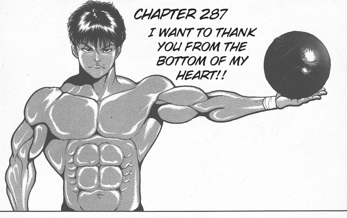 Grappler Baki Chapter 287 page 1 - Chapter 287: I Want to Thank You From the Bottom of My Heart