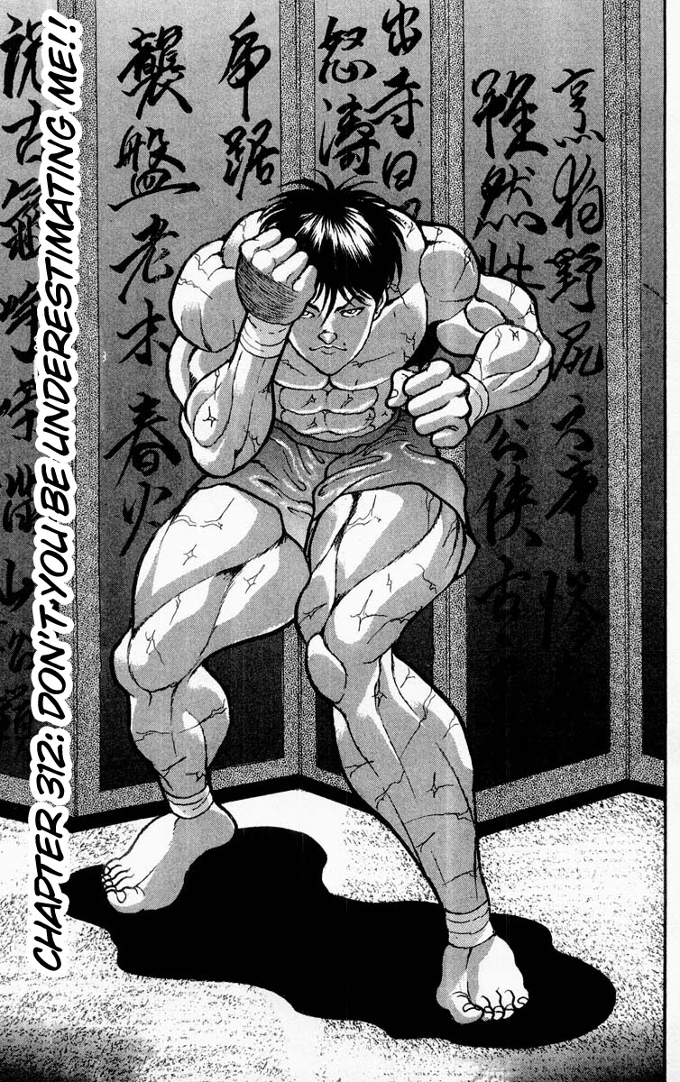 Grappler Baki Chapter 312 page 1 - Chapter 312: Don't You Be Underestimating Me