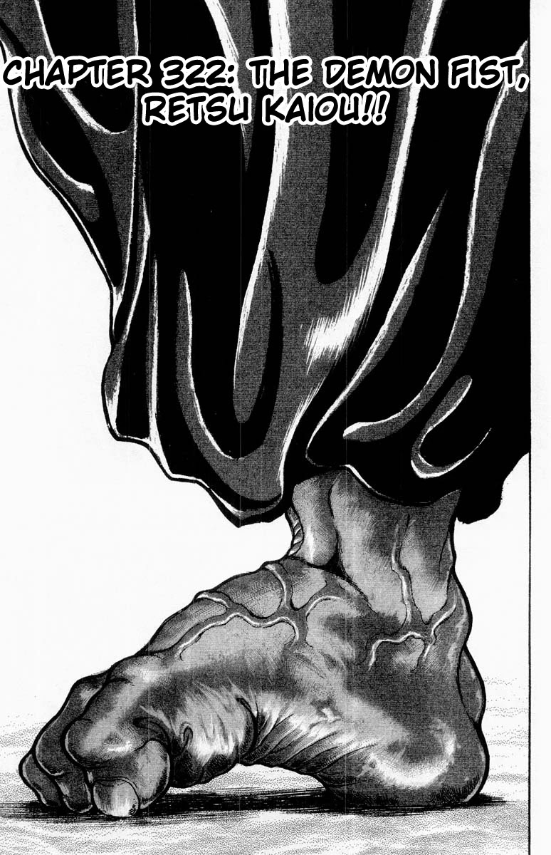Grappler Baki Chapter 322 page 1 - Chapter 322: The Demon Fist, Retsu Kaiou
