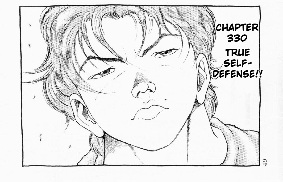 Grappler Baki Chapter 330 page 1 - Chapter 330: True Self-Defense