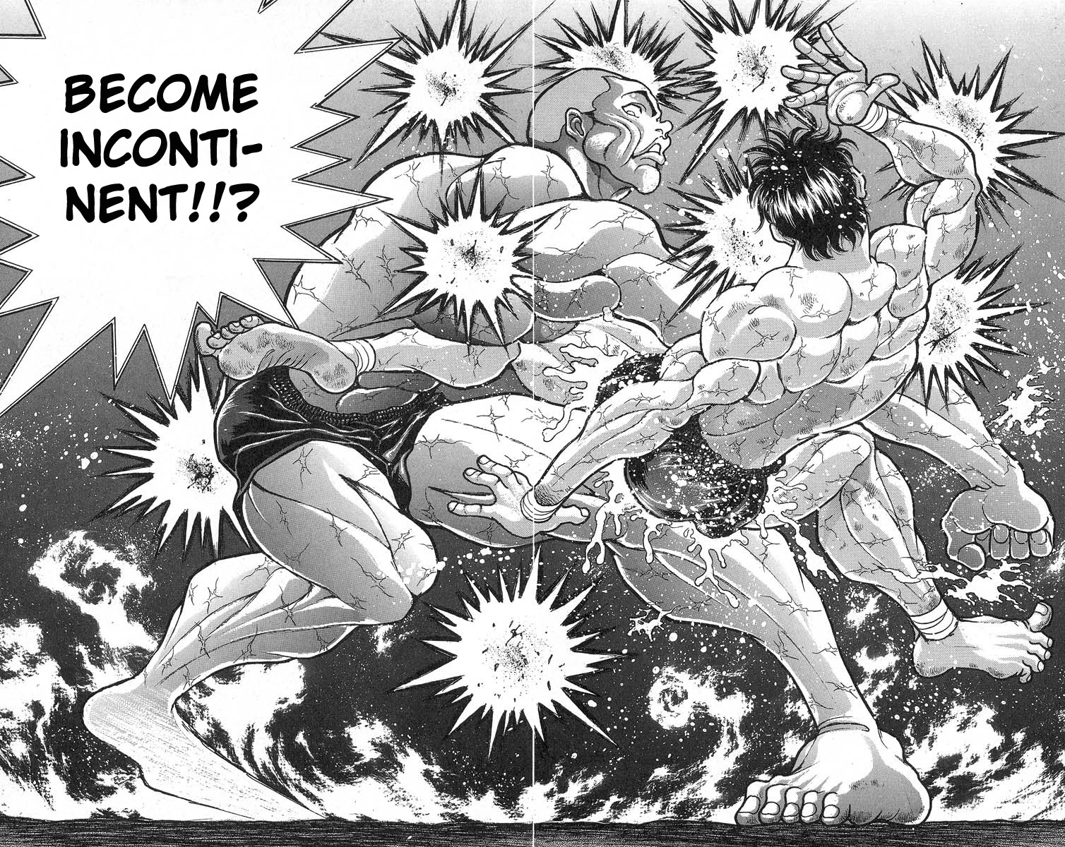 Grappler Baki Chapter 343 page 13 - Chapter 343: The Spray of the Death Match
