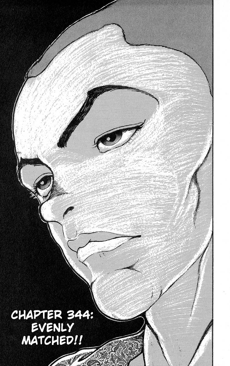Grappler Baki Chapter 344 page 1 - Chapter 344: Evenly Matched