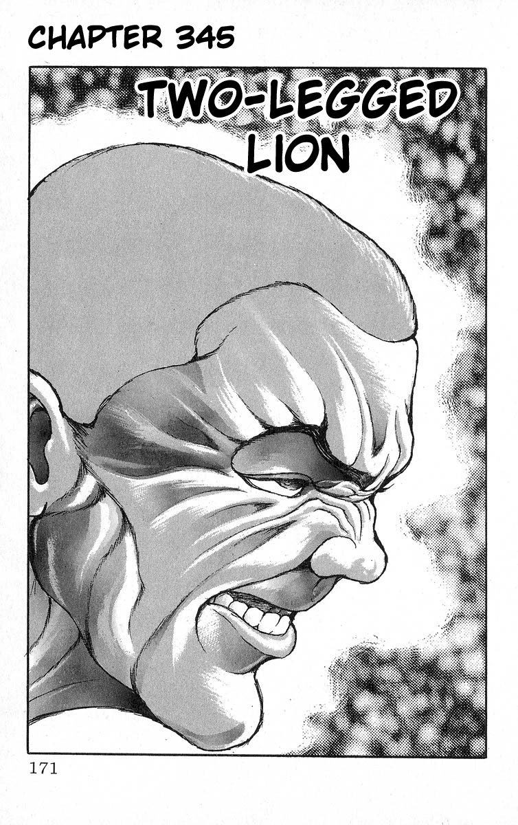 Grappler Baki Chapter 345 page 1 - Chapter 345: Two-Legged Lion