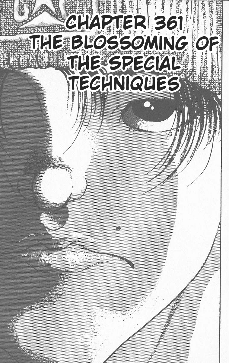 Grappler Baki Chapter 361 page 1 - Chapter 361: The Blossoming of the Special Techniques