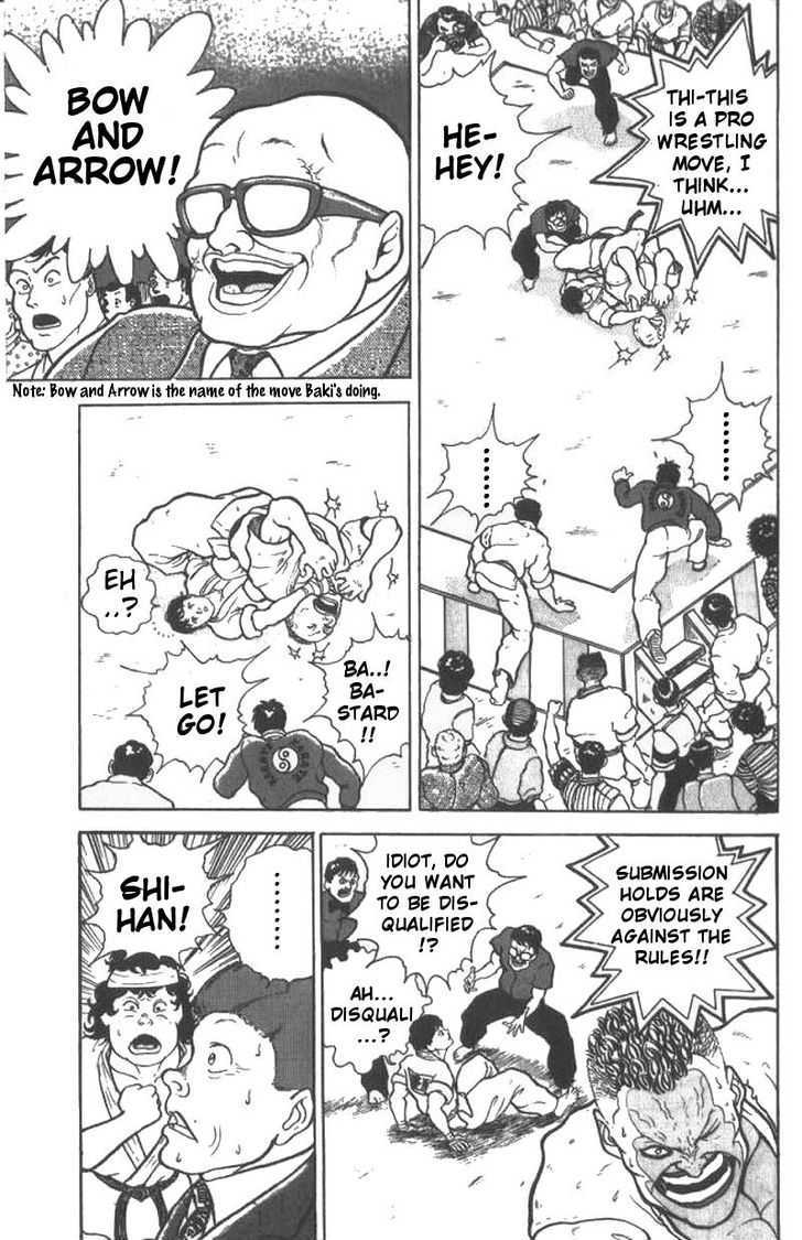 Grappler Baki Chapter 4 page 15 - Chapter 4 : Beyond Technical Fouls