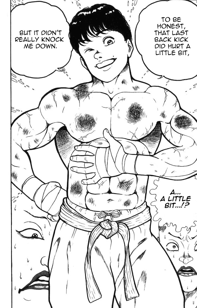 Grappler Baki Chapter 5 page 13 - Chapter 5 : Aim for the Face!!