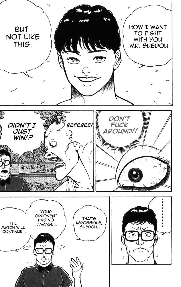 Grappler Baki Chapter 5 page 14 - Chapter 5 : Aim for the Face!!