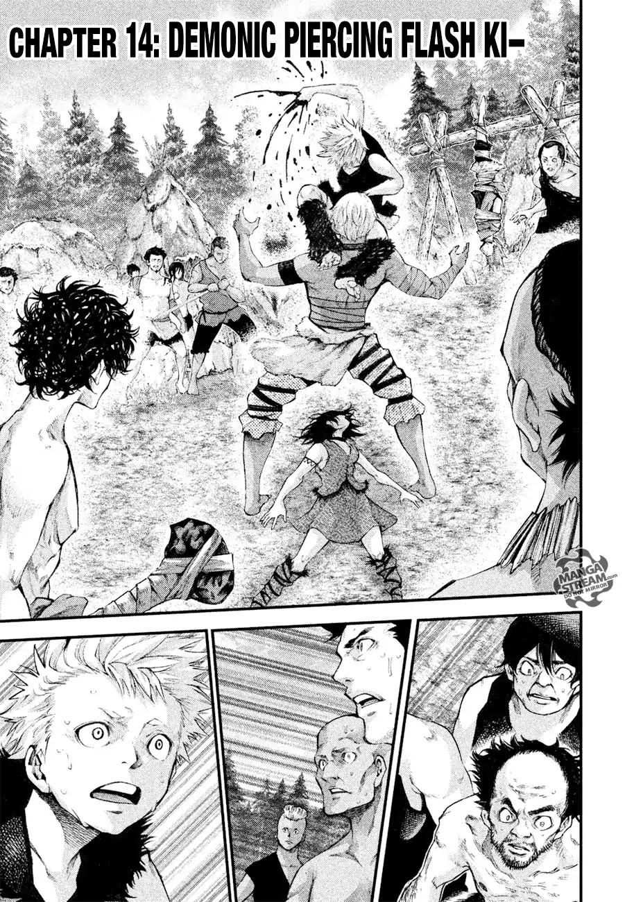 Grashros Chapter 14 page 1 - Chapter 14: Demonic Piercing Flash Ki-