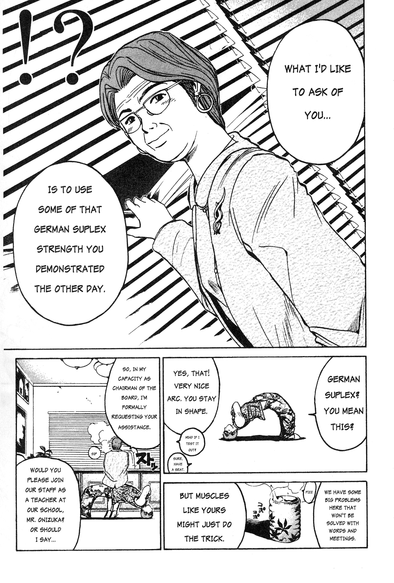 Great Teacher Onizuka Chapter 11 page 9 - Chapter 11: Application of the Reverse German Suplex