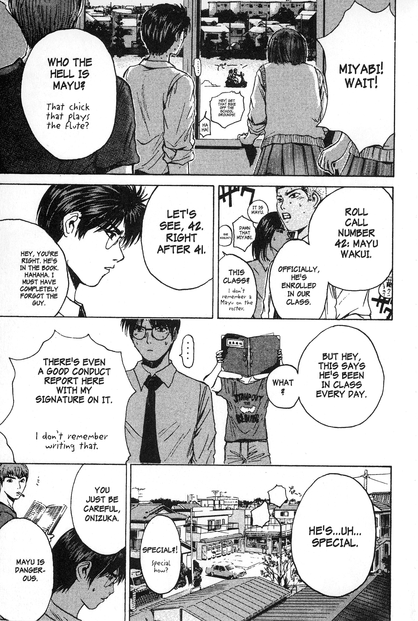 Great Teacher Onizuka Chapter 110 page 13 - Chapter 110: The Girl With Blue Hair