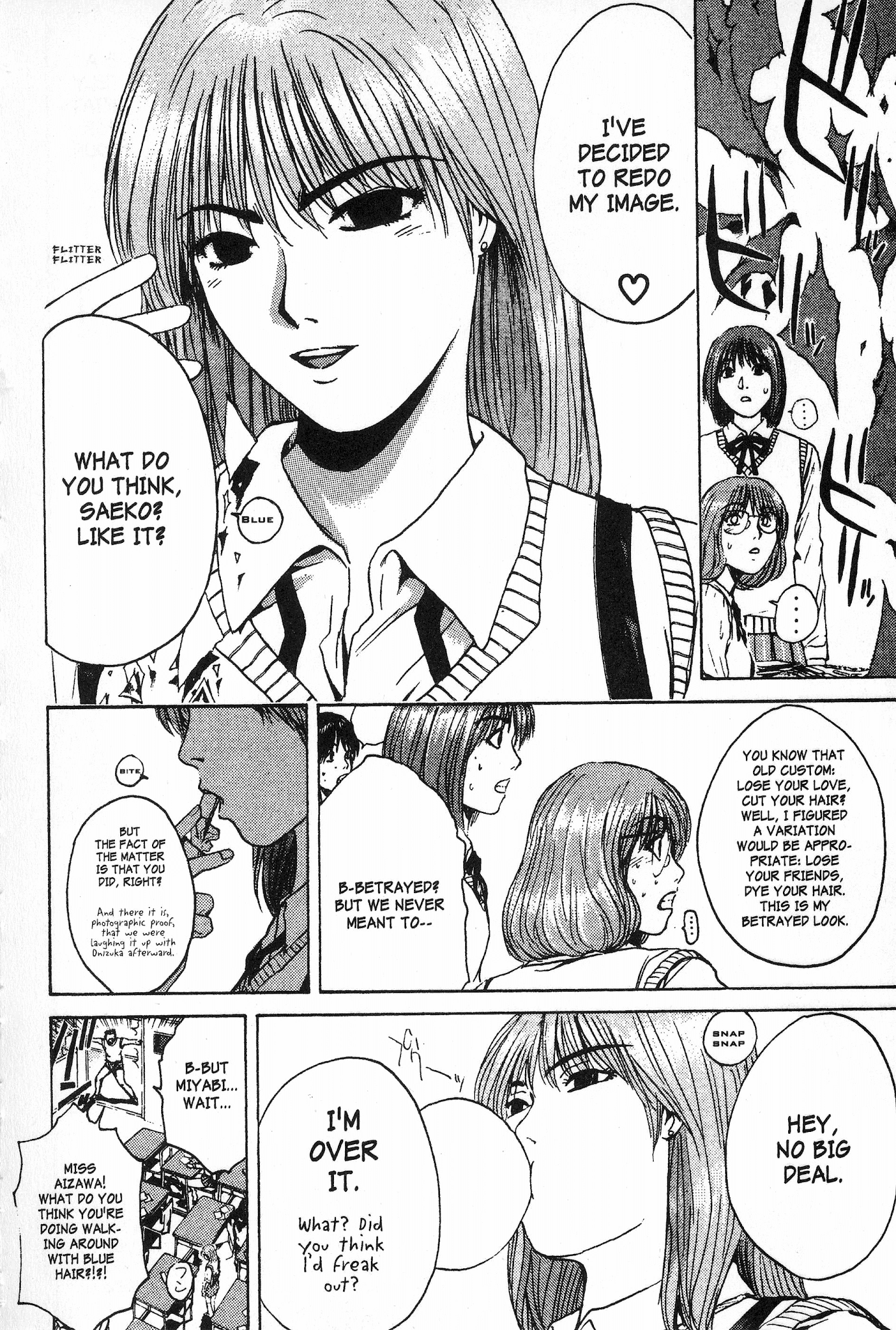 Great Teacher Onizuka Chapter 110 page 4 - Chapter 110: The Girl With Blue Hair